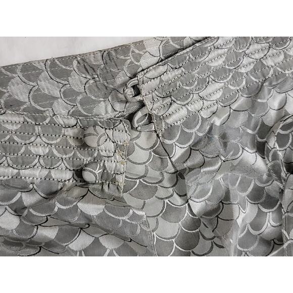 Saks‎ 5th Ave Vintage Adelel Simpson Gray Long Sleeve Zip Back Dress  Size 10 - Picture 14 of 16